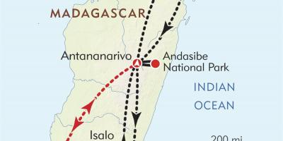 Antananarivo Madagaskar kort