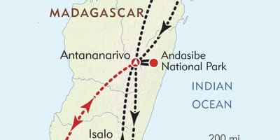 Antananarivo Madagaskar kort