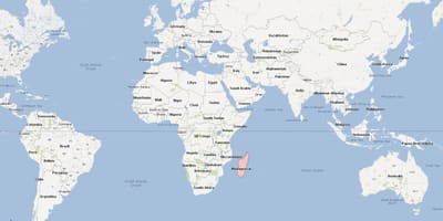 Kort af Madagaskar kort með staðsetningu